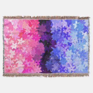 Groovy Boho Quirky Retro Floral Omnisexuelle Stolz Decke