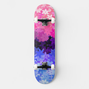 Groovy Boho Quirky Retro Floral Omnisexuelle Stolz Skateboard