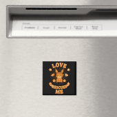 Groovy Boho Rabbit Adoption, Liebe rettete mich Magnet (In Situ (Geschirrspüler))