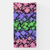 Groovy Boho Retro Mod Geometric Trigender Pride Banner (Vertikal)