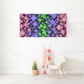 Groovy Boho Retro Mod Geometric Trigender Pride Banner (Insitu)