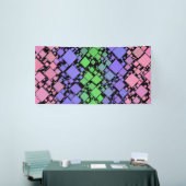 Groovy Boho Retro Mod Geometric Trigender Pride Banner (Messeveranstaltung)