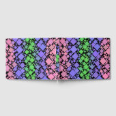 Groovy Boho Retro Mod Geometric Trigender Pride Gästebuch (Voll)