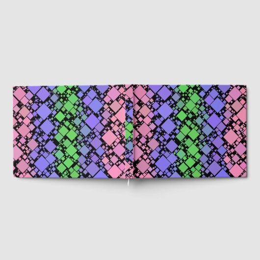 Groovy Boho Retro Mod Geometric Trigender Pride Gästebuch (Voll)