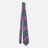 Groovy Boho Retro Mod Geometric Trigender Pride Krawatte (Rückseite)