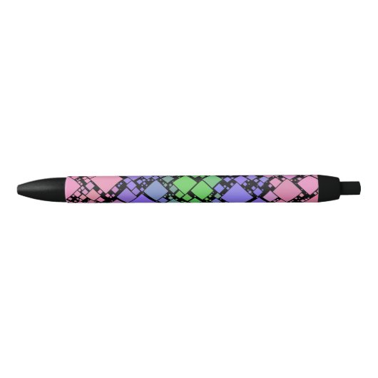 Groovy Boho Retro Mod Geometric Trigender Pride Kugelschreiber (Vorderseite)