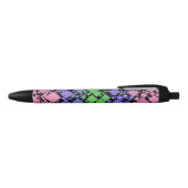 Groovy Boho Retro Mod Geometric Trigender Pride Kugelschreiber (Oberseite)