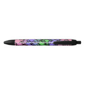 Groovy Boho Retro Mod Geometric Trigender Pride Kugelschreiber (Rückseite)