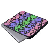 Groovy Boho Retro Mod Geometric Trigender Pride Laptopschutzhülle (Vorne Knopf)