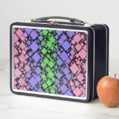 Groovy Boho Retro Mod Geometric Trigender Pride Metall Brotdose (Beispiel)
