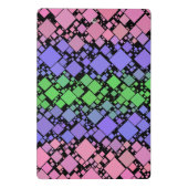 Groovy Boho Retro Mod Geometric Trigender Pride Mini Klemmbrett (Rückseite)