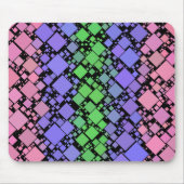 Groovy Boho Retro Mod Geometric Trigender Pride Mousepad (Vorne)