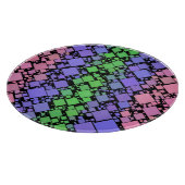 Groovy Boho Retro Mod Geometric Trigender Pride Schneidebrett (Ecke)