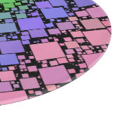 Groovy Boho Retro Mod Geometric Trigender Pride Schneidebrett (Ecke)