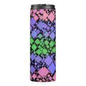 Groovy Boho Retro Mod Geometric Trigender Pride Thermosbecher (Rückseite)