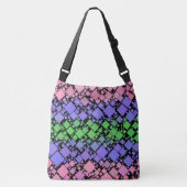 Groovy Boho Retro Mod Geometric Trigender Pride Tragetaschen Mit Langen Trägern (Vorderseite)