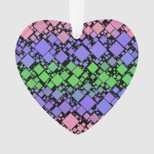 Groovy Boho Retro Mod Geometrische Trigender Pride Ornament