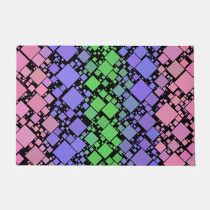 Groovy Boho Retro Mod Geometrischer Trigender-Stol Fußmatte