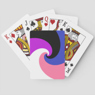 Groovy Boho Spiral Abstract Genderfluid-Stolzflagg Spielkarten