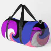 Groovy Boho Spiral Abstrakt Genderfluid-Druckflagg Duffle Bag (Rechte Ecke)