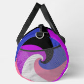 Groovy Boho Spiral Abstrakt Genderfluid-Druckflagg Duffle Bag (Rechts)