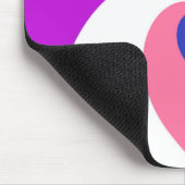 Groovy Boho Spiral Abstrakt Genderfluid-Druckflagg Mousepad (Ecke)