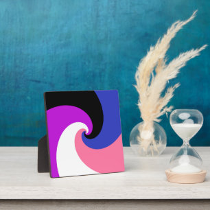 Groovy Boho Spirale Abstract Genderfluid Stolzflag Fotoplatte