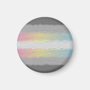 Groovy Boho Trippy Abstract Demifluid-Stolzflagge Magnet