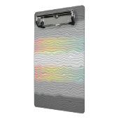 Groovy Boho Trippy Abstract Demifluid-Stolzflagge Mini Klemmbrett (Gewinkelt2)