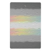 Groovy Boho Trippy Abstract Demifluid-Stolzflagge Mini Klemmbrett (Rückseite)