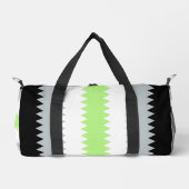 Groovy Boho ZigZag Abstrakt Agender Pride Flag Duffle Bag (Vorderseite)