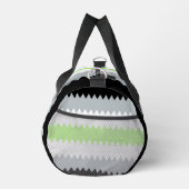 Groovy Boho ZigZag Abstrakt Agender Pride Flag Duffle Bag (Rechts)