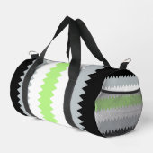 Groovy Boho ZigZag Abstrakt Agender Pride Flag Duffle Bag (Rechte Ecke)
