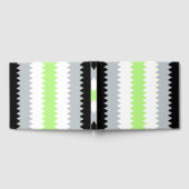 Groovy Boho ZigZag Abstrakt Agender Pride Flag Gästebuch (Voll)