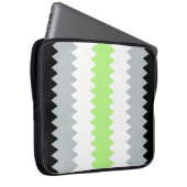 Groovy Boho ZigZag Abstrakt Agender Pride Flag Laptopschutzhülle (Vorne Rechts)