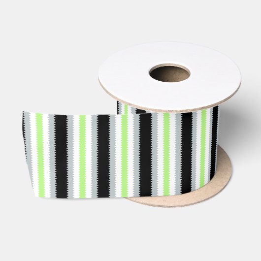 Groovy Boho ZigZag Abstrakt Agender Pride Flag Satinband (Spule)