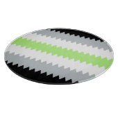 Groovy Boho ZigZag Abstrakt Agender Pride Flag Schneidebrett (Ecke)