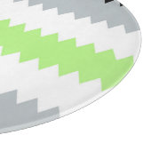 Groovy Boho ZigZag Abstrakt Agender Pride Flag Schneidebrett (Ecke)