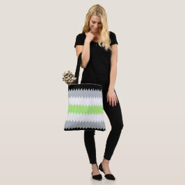 Groovy Boho ZigZag Abstrakt Agender Pride Flag Tasche