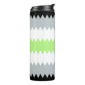 Groovy Boho ZigZag Abstrakt Agender Pride Flag Thermosbecher (Nach links gedreht)