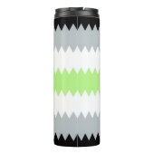 Groovy Boho ZigZag Abstrakt Agender Pride Flag Thermosbecher (Rückseite)