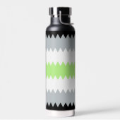 Groovy Boho ZigZag Abstrakt Agender Pride Flag Trinkflasche (Links)