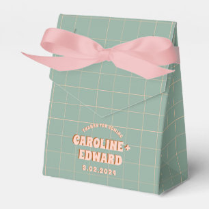 Groovy Bold Blue Pink Red Funky Geschenkschachtel
