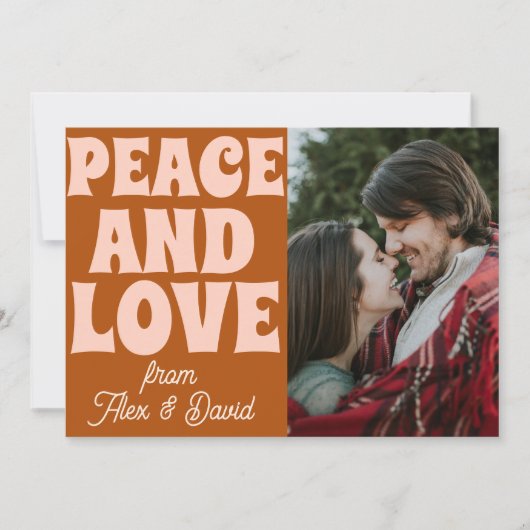 Groovy Bold Funky Christmas froh und hell Karte (Vorderseite)