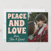 Groovy Bold Funky Christmas froh und hell Karte (Vorderseite)