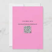 Groovy Bold Green Pink Red Funky Save The Date (Rückseite)