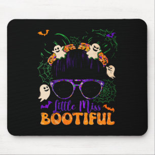 Groovy Bon Bootiful Halloween Boo Ghost Girl Mousepad
