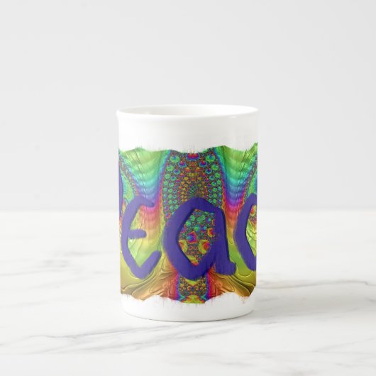 Groovy Bone China Peace Tasse (Vorderseite)