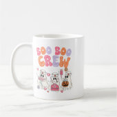 Groovy Boo Boo Crew Nurse Funny Ghost Halloween Te Kaffeetasse (Links)