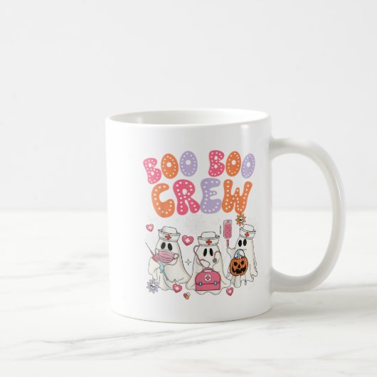 Groovy Boo Boo Crew Nurse Funny Ghost Halloween Te Kaffeetasse (Rechts)